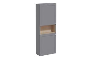 VitrA Root Classic 55cm 2 Door Semi-Tall Unit (LH Hinge) - Matt Grey